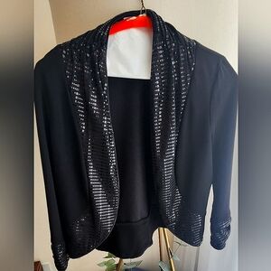 Joseph Ribkoff Sequin Fitted Bolero Style Shawl